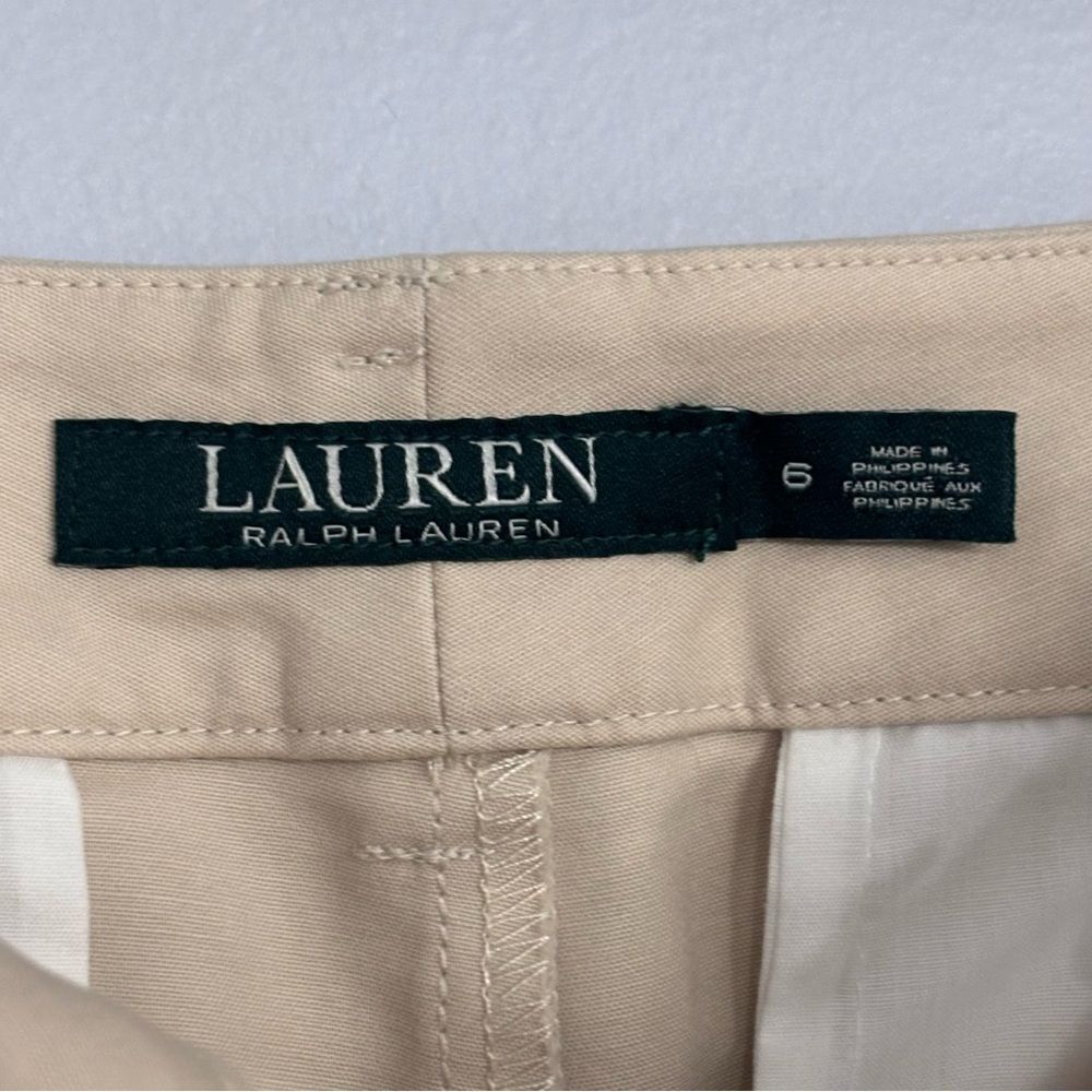 Lauren Ralph Lauren | Women’s Classic Tan Bermuda Chino 10” Casual Shorts Size 6 - Picture 6 of 15